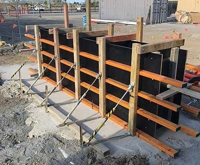 timber formwork with formwork bracing from MacketBracket