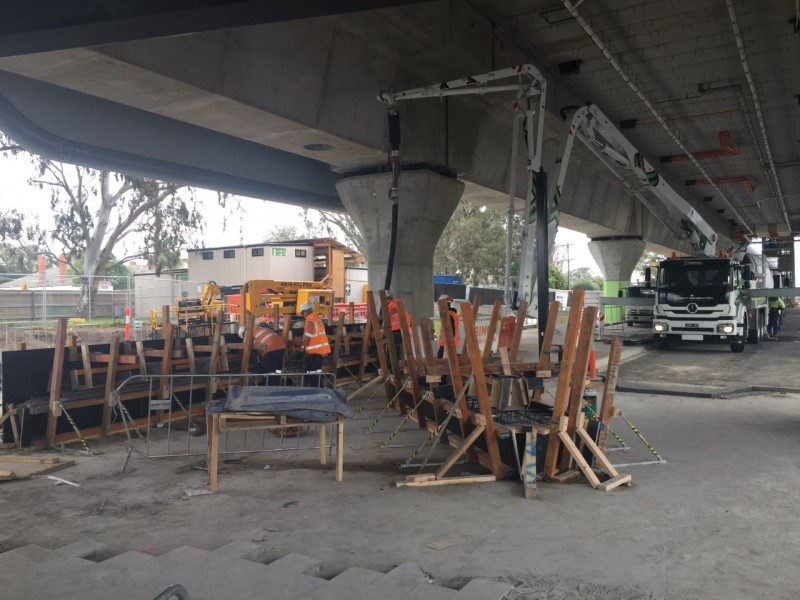 bridge concrete formwork using MacketBracket formwork bracing